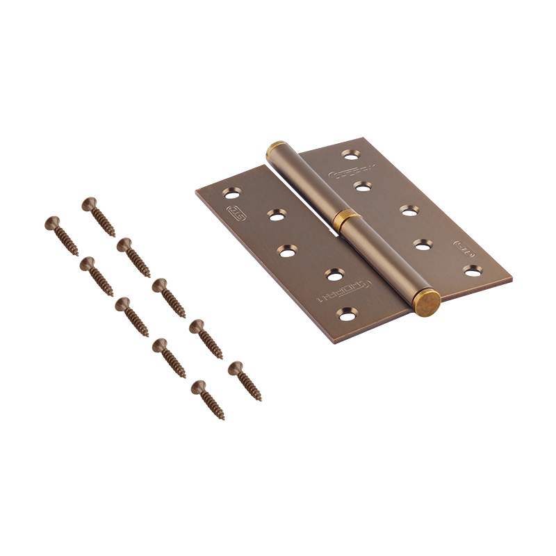 Комплектация и упаковка Петля левая/правая 750-5" STD (120*80*2,5) без колп. цвет Матовый кофе Нора-М