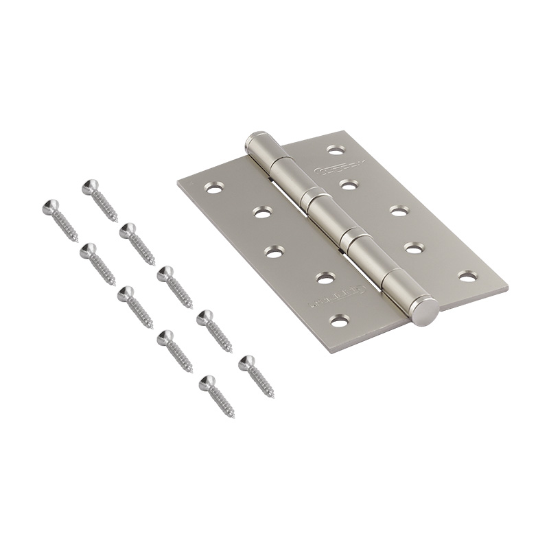 Комплектация и упаковка Петля универсальная 5"-2ВВ (125*75*2,5) без колп. цвет Матовый никель Нора-М