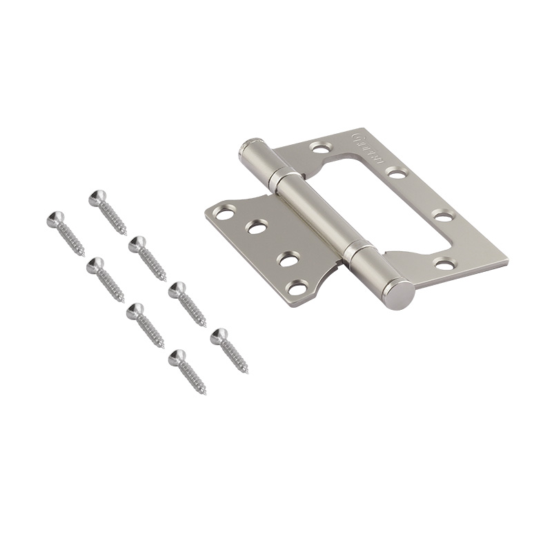 Комплектация и упаковка Петля без врезки 800-4" (100*75*2,5) без колп. цвет Матовый никель Нора-М